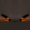 CB Adjustable Rearview Wind Wing Mirrors LED Turn Signals For