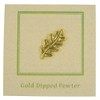 Jim Clift Design Oak Leaf Gold Lapel Pin - 1