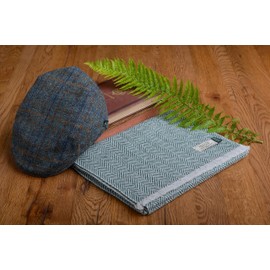 Mucros Weavers Men's Irish Trinity Flat Cap Driving Made in Ireland (Col 782 Plaid Hunter Green, XX-Large)