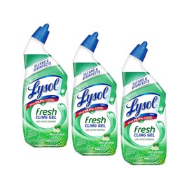 Lysol Cling Gel Toilet Bowl Cleaner, Country Scent, 24 Ounce (Pack of 3)