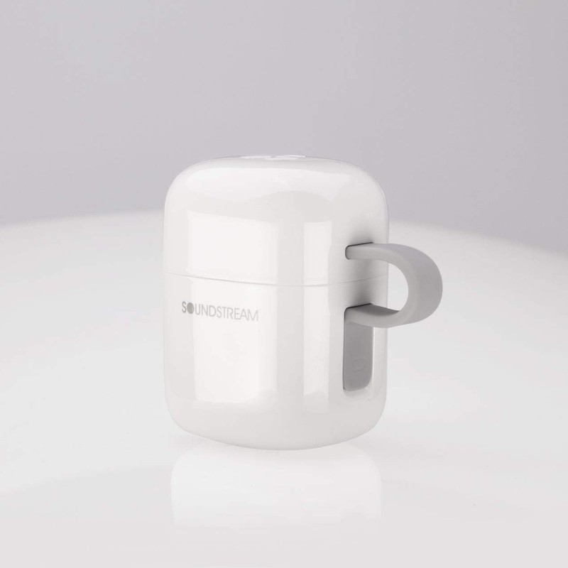 Soundstream h2GO True Wireless Earbuds with Qi Charging - White