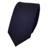 TigerTie - Slim Designer Tie in Plain Rips Patterned, Blue,