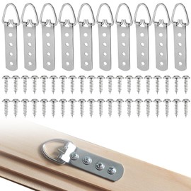 HENGBIRD 10 x D-ring hangers, picture hangers, hangers for pictures, picture hangers, picture hangers for heavy pictures, picture hangers, picture hangers, picture hangers with 40 screws