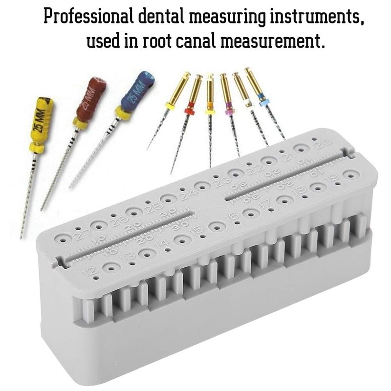 Root Canal Measuring Block, Dental Endo Block Files Measuring Tools,