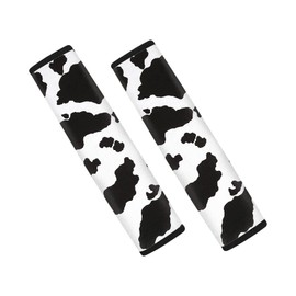 Dreaweet Automotive Seat Belt Pads, Car Safety Seatbelt Shoulder Pads Cover, 2 Packs, Stylish Cow Print, Universal Car Accessories
