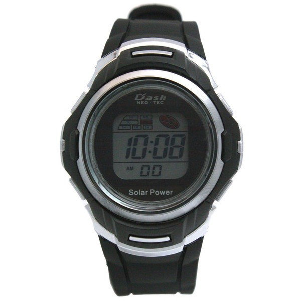 Arias AD06717-SOL-9 Men's Wristwatch, Solar Digital Dash, Waterproof, Multi-functional, Urethane
