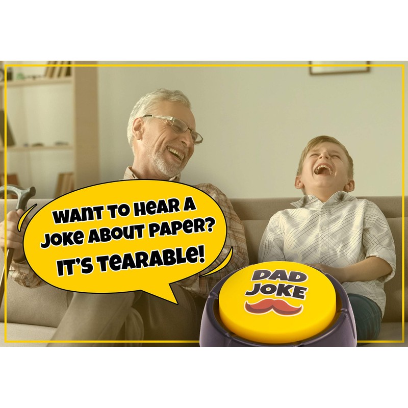 Features Endless Extra Funny Dad Jokes at The Push of