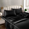 Horbaunal 6 Piece Satin Sheet Set Queen Size Luxury Silky