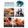 SPA4PIEDS Foot Spa Bath Massager with Heat, Bubble Jets, Red