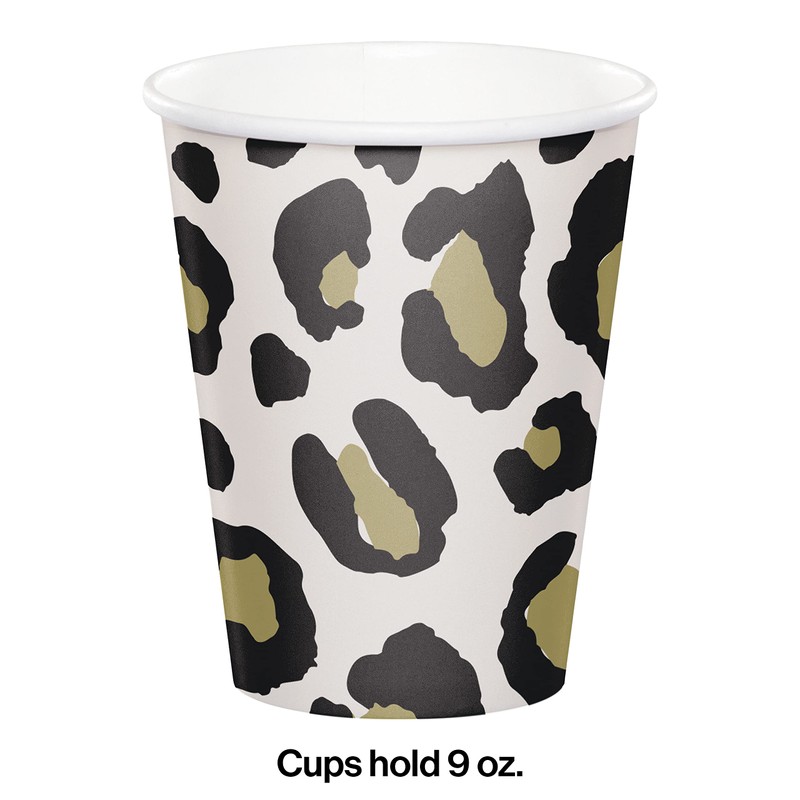 Creative Converting Leopard Paper Cups, 8 ct