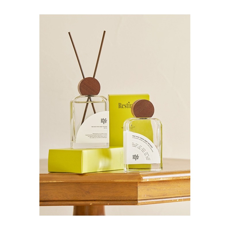 Tree ring wood object diffuser indoor air freshener housewarming gift