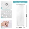 Mrs Awesome 36x78 Small Stall Shower Curtain Liner with 3