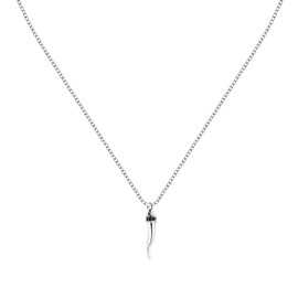 MORELLATO Mens Steel Crystal Necklace MOTOWN Collection Gift for Men, Alloy Steel, Crystal