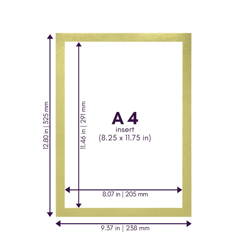 Magnetrip Self-Adhesive A4 Magnetic Document Holder, 8.5 X 11 Sign