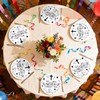50Pcs Memorial 9" Heavy Duty Plates Funeral Celebration Plates