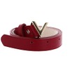 VALENTINO Round Women's Belt W120 Rosso - Can be Shortened,