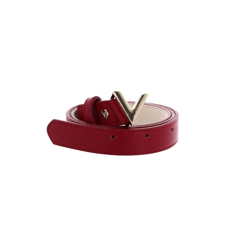 VALENTINO Round Women's Belt W120 Rosso - Can be Shortened,
