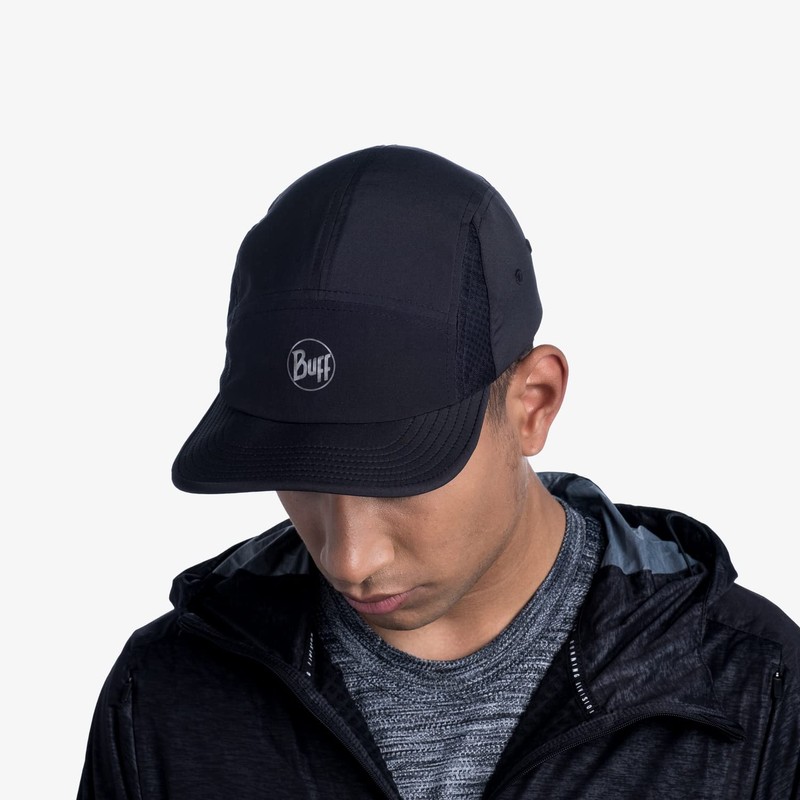 Buff 5 Panel Go Cap Black Unisex Adult