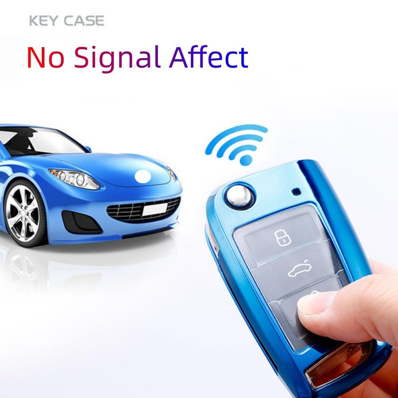 MEDZUK 7 Colours Key Case, Compatible with VW Taigo 2021-2024