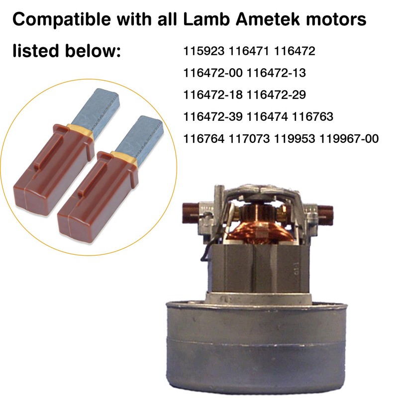 Carbon Brush Replacement 833392-67 3339211 33392-11 for Ametek Lamb Vacuum