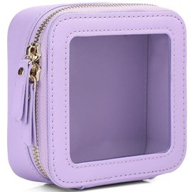 Pinkmik - Bolsa de maquillaje transparente para maquillaje, bolsa de maquillaje transparente y bolsa de aseo con cierre, pequeña bolsa de maquillaje B