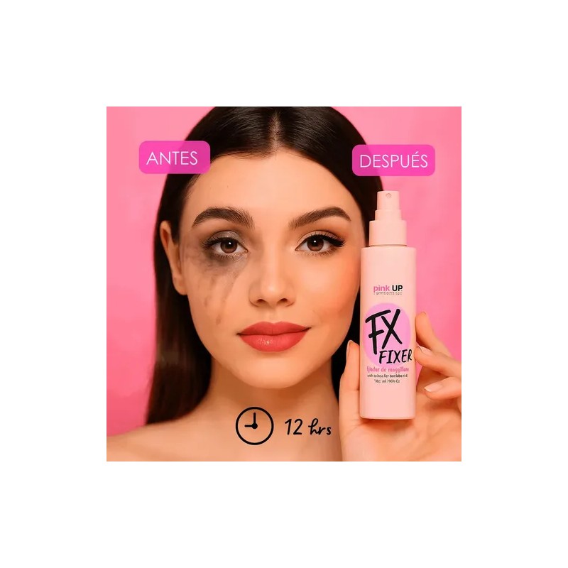 Fijador De Maquillaje Pink Up Fx Larga Duración