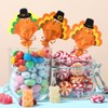 Poen 24 Pcs Turkey Thanksgiving Christmas Felt Candy Cane Covers