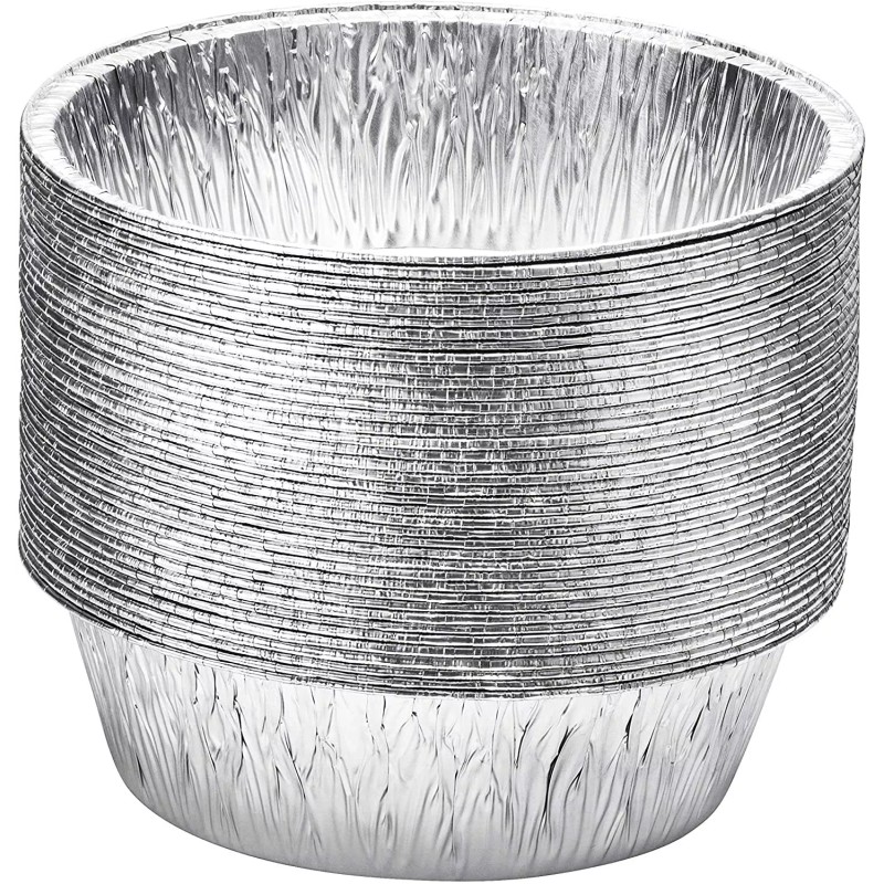 Diplastible (100 Count) 10-Inch Round Disposable Aluminum Pans Dutch Oven