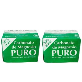 Cloruro de Magnesio Magnesium Carbonato de Magnesio PURO Square 7 gr - Cubos de Magnesio - Natural, Healthcare Dietary:_2 Pack
