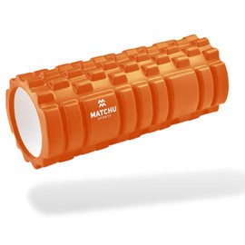 MATCHU - Fascia roller - massage roller - available in soft, medium and hard - available in 33 x 14, 45/90 x 15, 31 x 10 and 46 x 13 cm - available in black, blue and orange (orange, 33 x 14 cm -