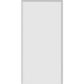 Ekena Millwork PBP050X100X100FOS01 Standard Foster PVC Plinth Block with Beveled Edge, 5"W x 10"H x 1"P