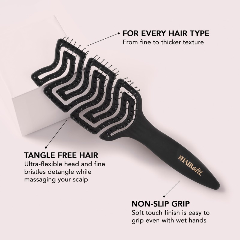 The Hair Edit Detangle & Massage Brush Wet & Dry