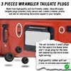 VIKOS Products (Combo Pack) 3 Pieces Wrangler Tailgate Plugs and