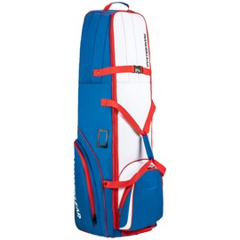 MANUEKLEAR 1680D Nylon Travel Golf Bags Club for Airlines with Wheels, Golf Travel Bags for Airlines with Padded Top, Golf Travel Case Cover with 3 Large Pocket for Golfer