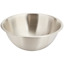 CRESTWARE 8-Quart Stainless Steel Professional Mixing Bowl, 1mm Thick, Silver (MBP08)