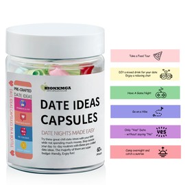 HIONXMGA 60pcs Date Night Ideas Message in a Bottle (Cozy & Fun), Unique Bridal Shower Gifts - Romantic Bachelorette Gifts for Bride and Wedding Registry Anniversary Couples Gift Ideas