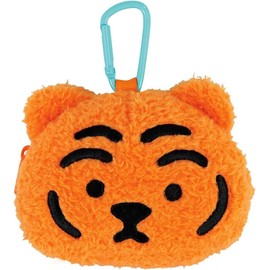 T'S Factory MT-5541888TO Plush Zipper Mascot with Carabiner Muzik Tiger Toffee Orange