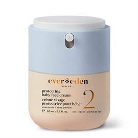 Evereden Protecting Baby Face Cream (1.7 fl. oz.): No.2 Silk Baby Cream - Nourishing Infant Face Moisturizer for Dry Skin & Temperate Climates - Clean and Vegan Ingredients - Fragrance-Free