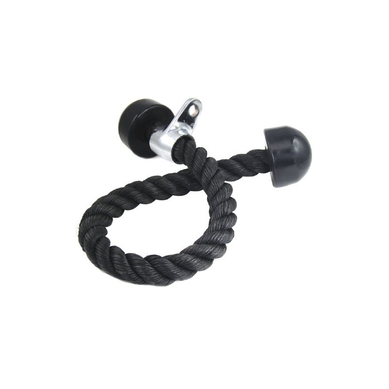Accessotech Heavy Duty Black Tricep Rope Attachment Bodybuilding Plastic End
