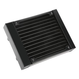 Water Cooling Radiator, Aluminum 12 Pipe Heat Exchanger Radiator with G1/4 Thread, PC Radiator for Water Cooling System (120mm)