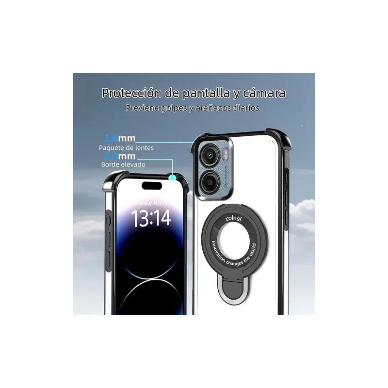 Funda Para Moto E15 / G05 Anti-caída Con Soporte De