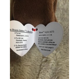 Ty Original Collector 1995 TY Beanie Baby Babies HOOT THE OWL 4073 Rare Errors Mint