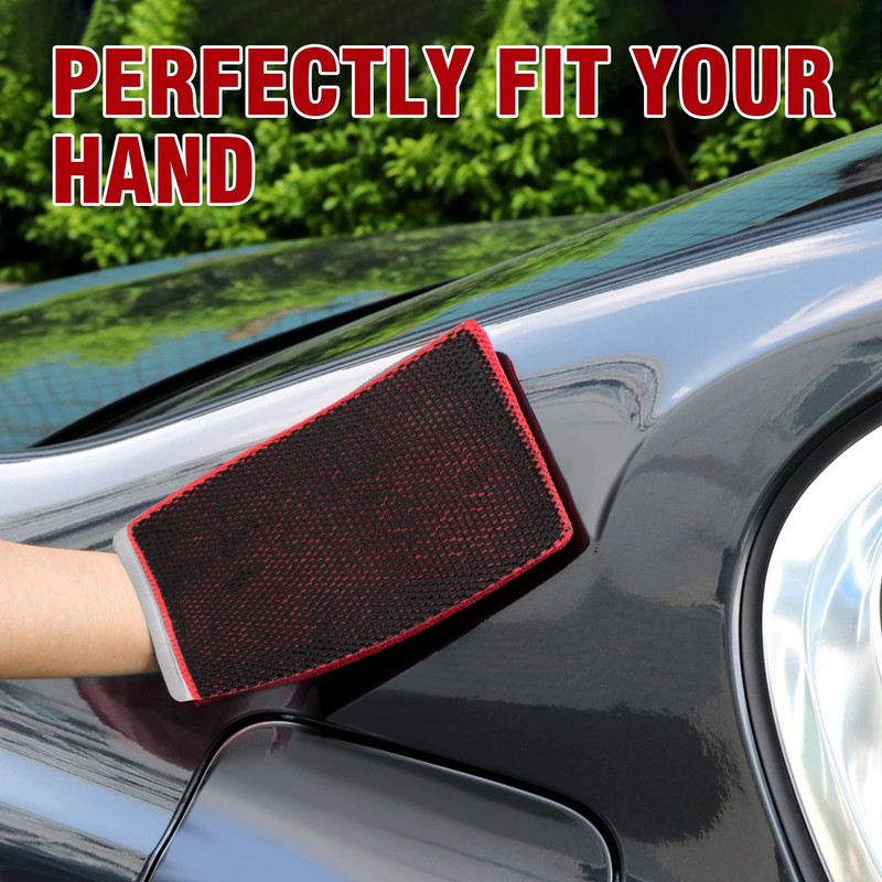 Tidy Monster 2 Pack Clay Bar Mitt for Car Detailing,