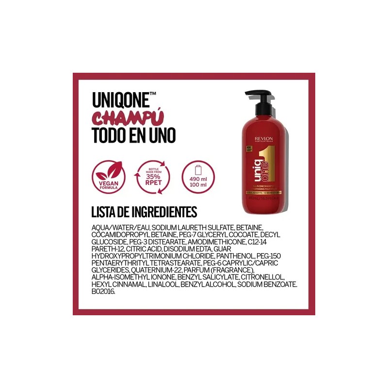 Revlon Professional Uniqone Shampoo 490 Ml Tradicional