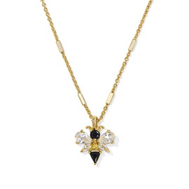 Kendra Scott Womens Bee Short Pendant Necklace Gold Black - Yellow Mix One Size One Size