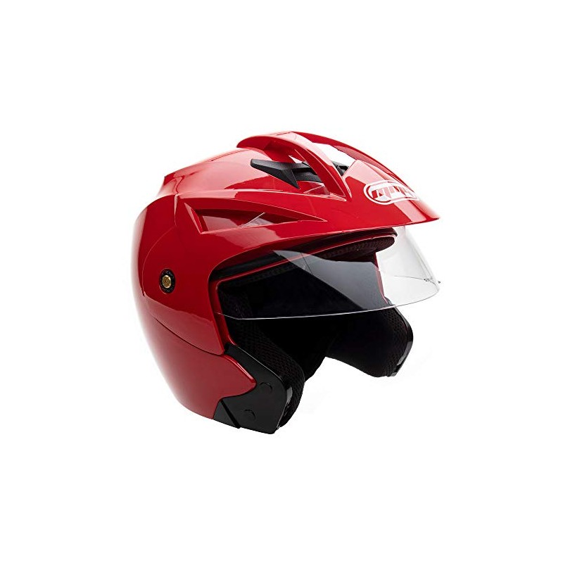 MMG 20 Motorcycle Scooter Street Open Face Helmet DOT -
