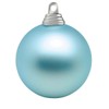 Matte Christmas Bauble Plastic 20 cm Diameter Light Blue