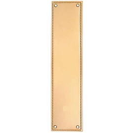 Emtek 86081PVD 12" Height Solid Brass Knoxville Push Plate from The Designer Brass Collection
