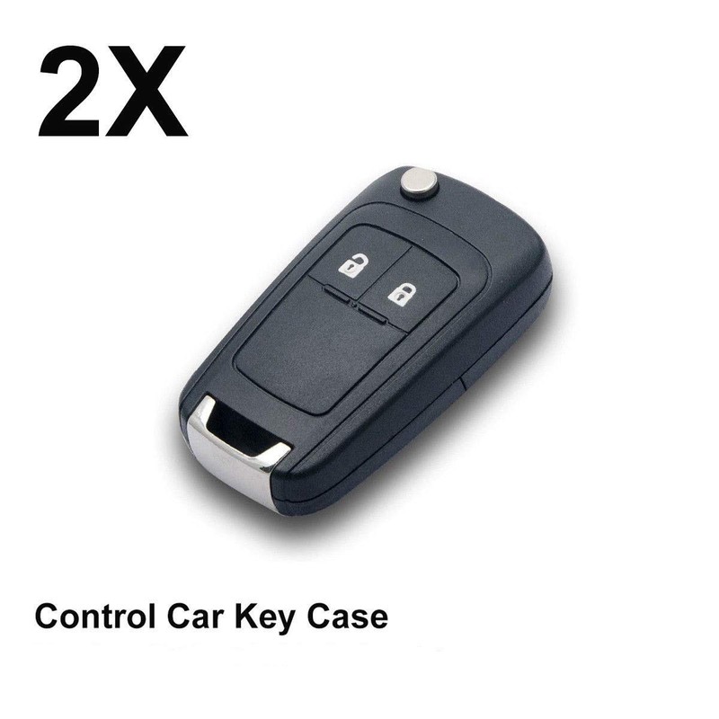 Riloer 2 x 2-Button Remote Key Fob without Remote Chip
