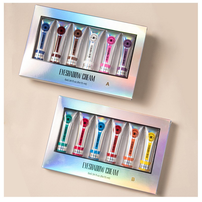 6 Pcs Eyeshadow Cream Colorful Matte Eye Shadow Make up